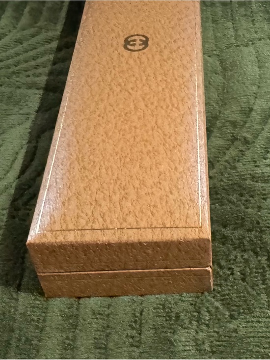 Empty Vintage Gucci Watch Bracelet Presentation Box/Case, Brown Textured w Logo main image 7